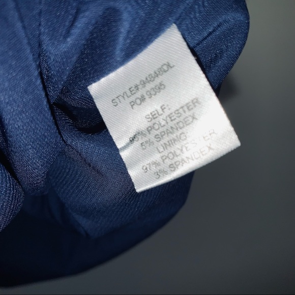 Skies are Blue Navy Grommet Lace Up Front Dress Size Large - Picture 7 of 9